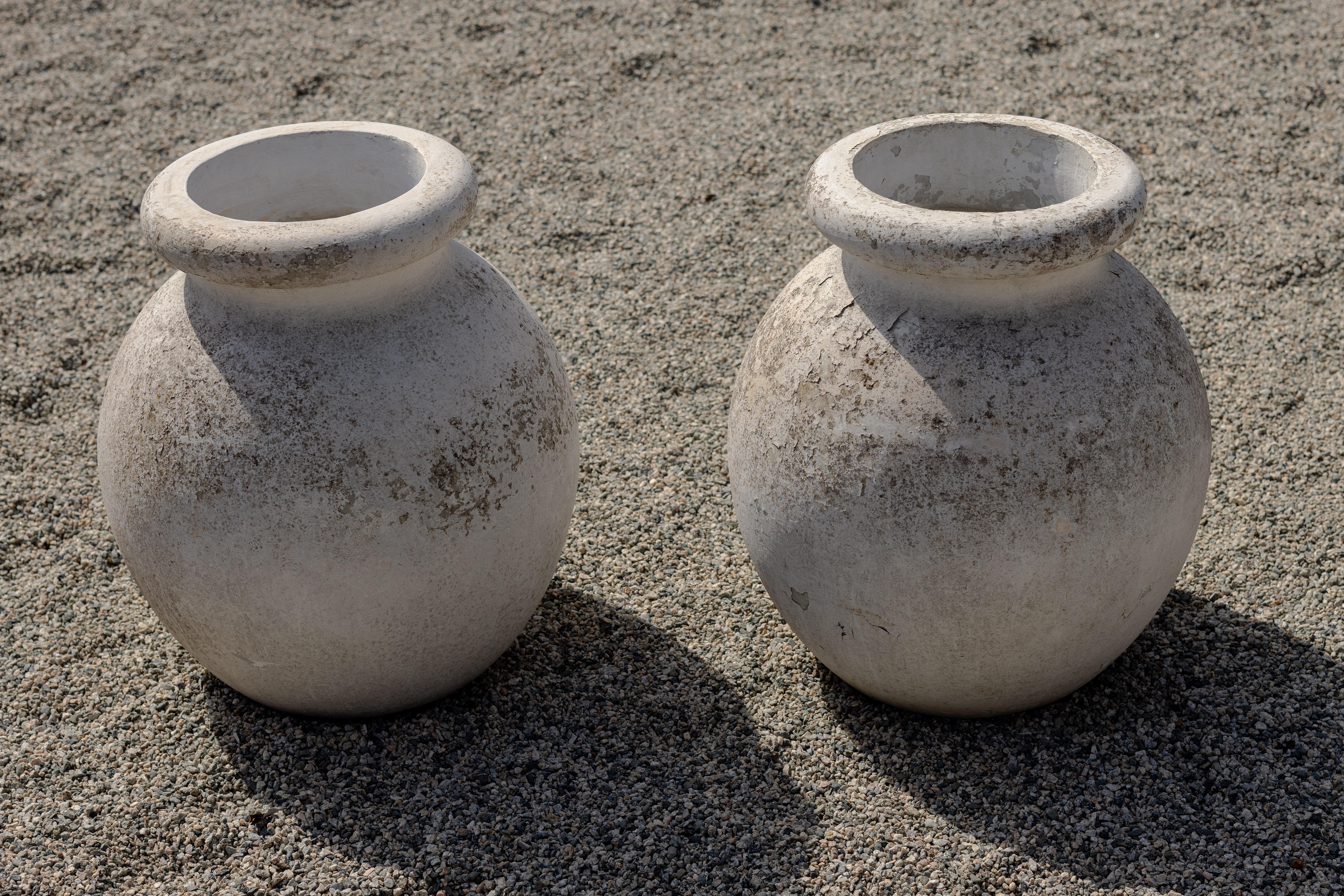 A Pair of Large Olive Jars by Willy Guhl, 1960's, Switzerland

H 28