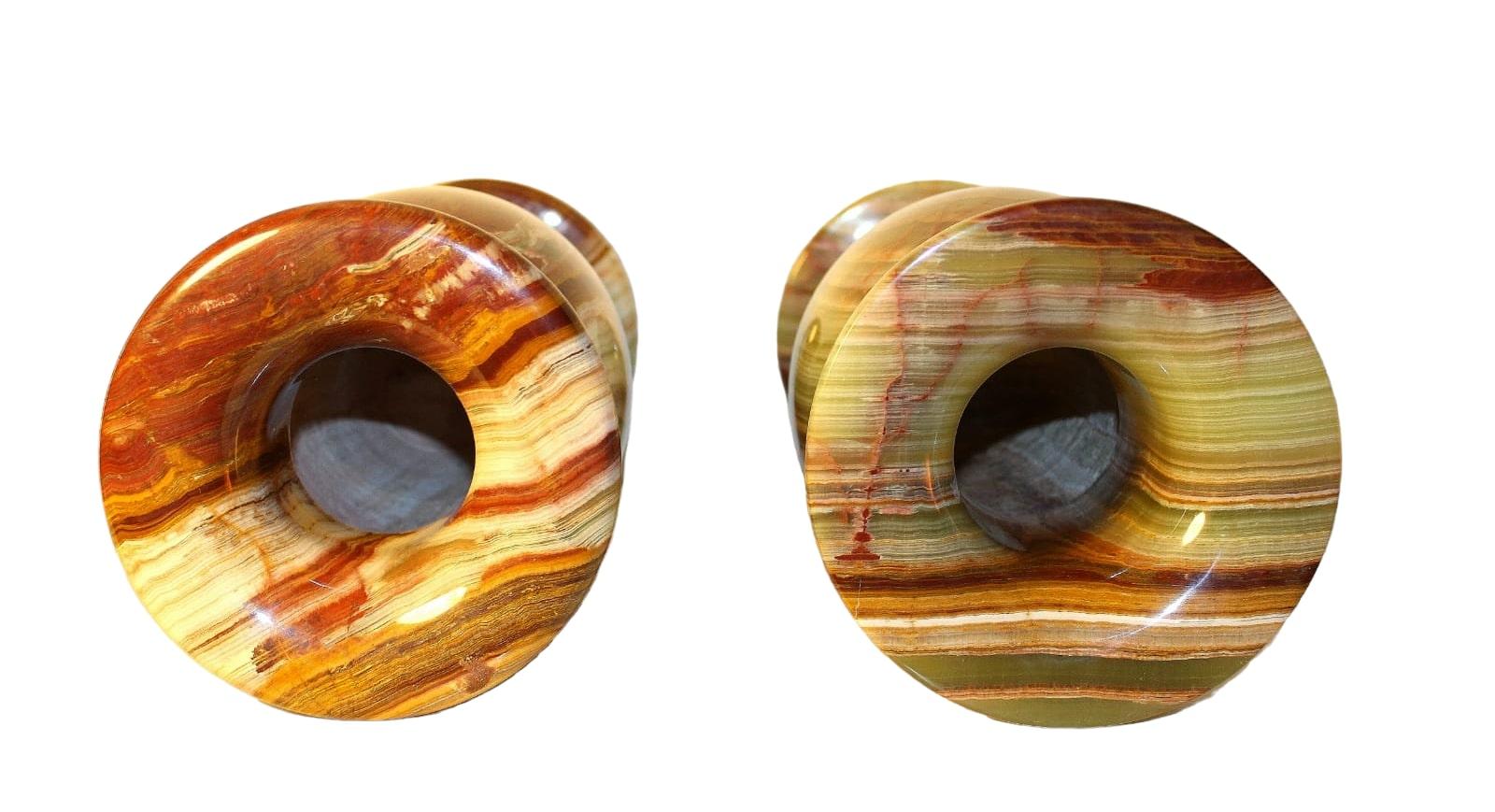 20th Century A pair of large onyx vases from the 1950s For Sale