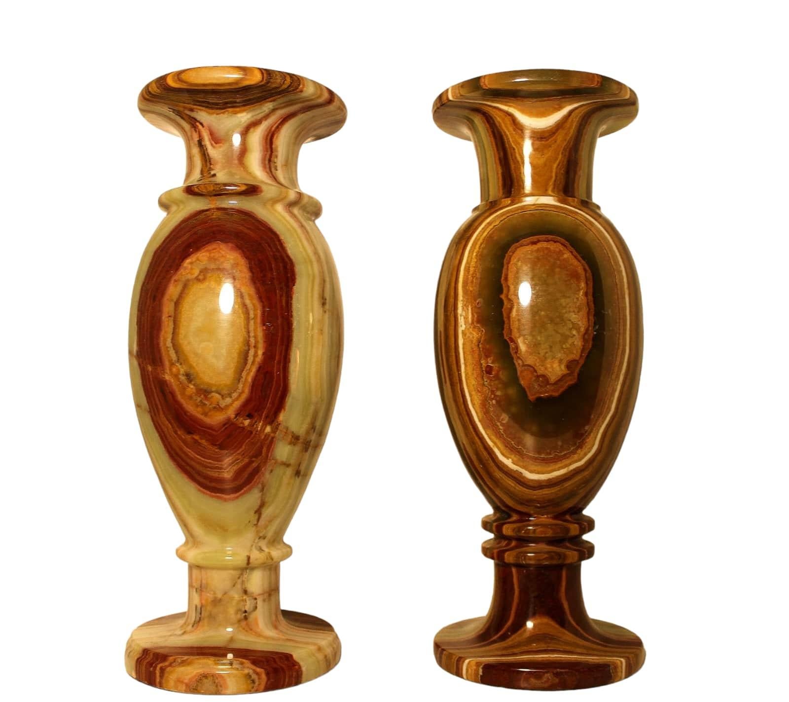 A pair of large onyx vases from the 1950s For Sale 2