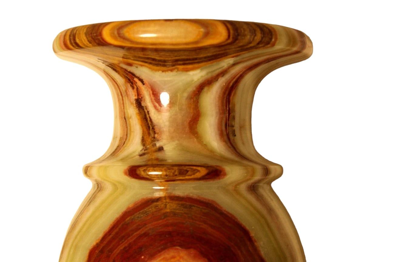 A pair of large onyx vases from the 1950s For Sale 3