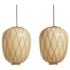 A pair of large pendants by Harald Notini