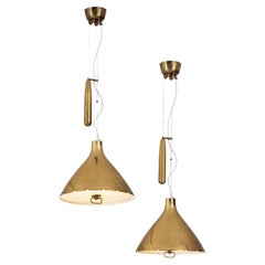Pair of Large Pendants by Paavo Tynell
