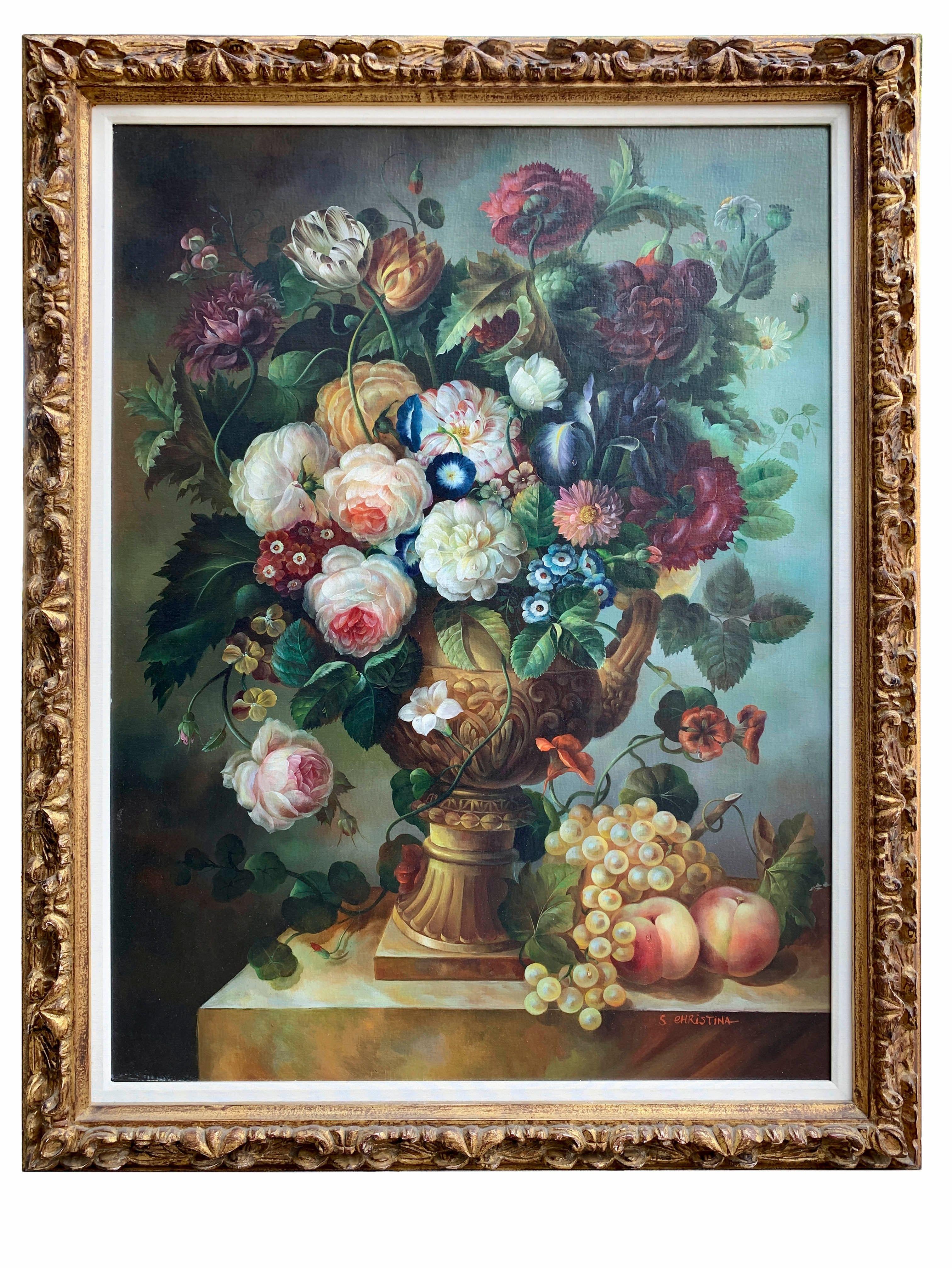 large paintings of flowers