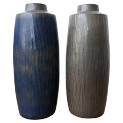 Pair of Large Stoneware Vase by Gunnar Nylund