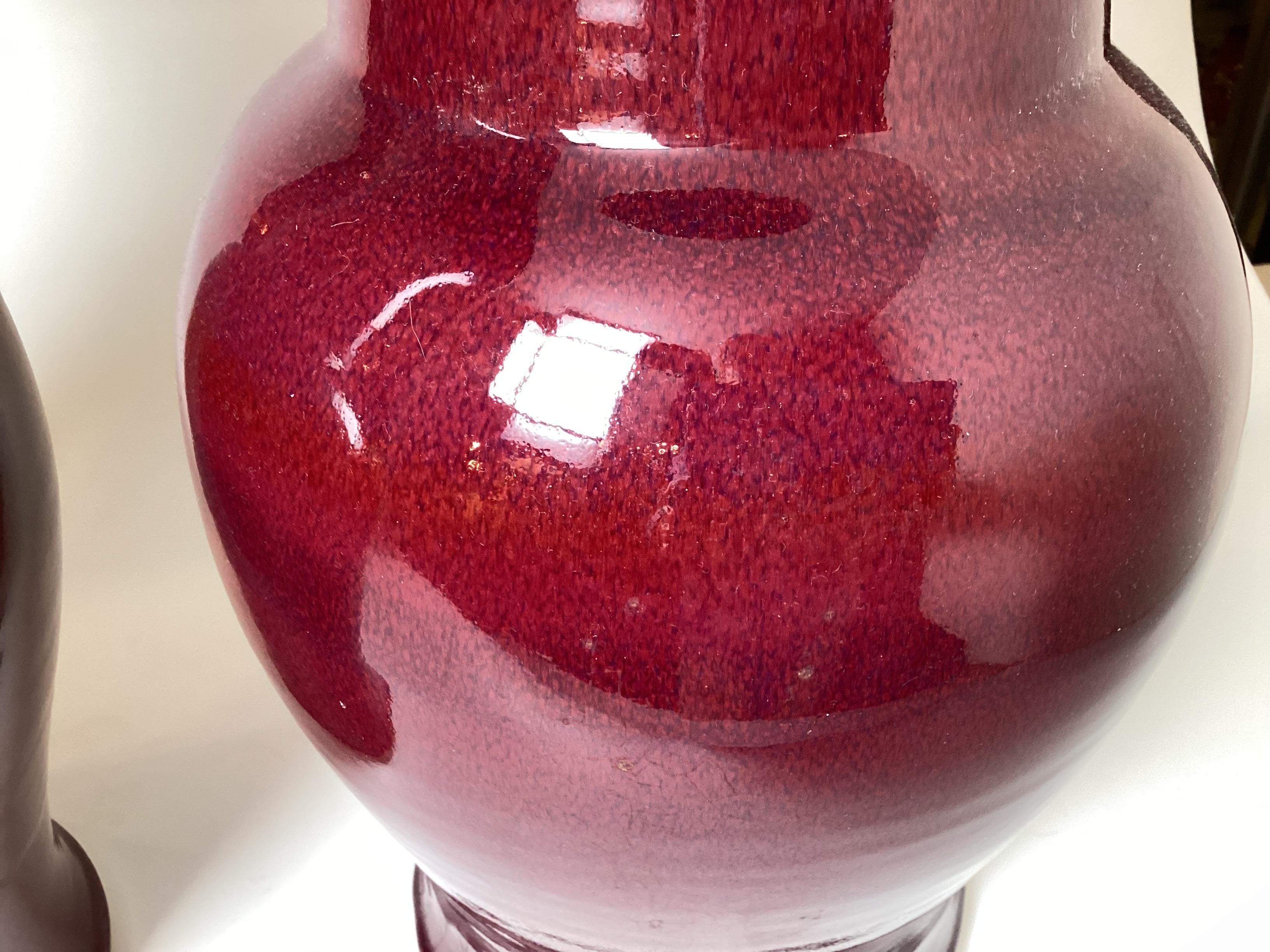 Paire de grands vases de sol Sung de Beouf en vente 3