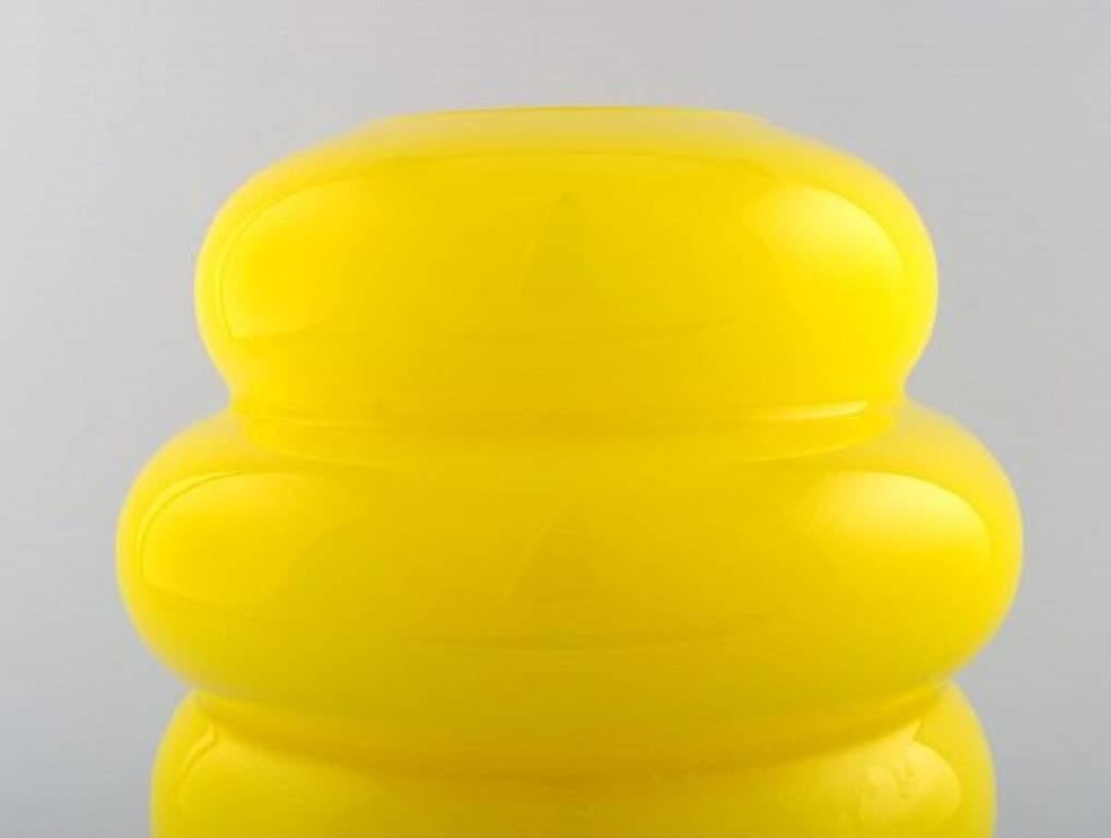 Pair of Large Swedish Art Glass Vases, Modern Swedish Design, 1950s-1960s 1