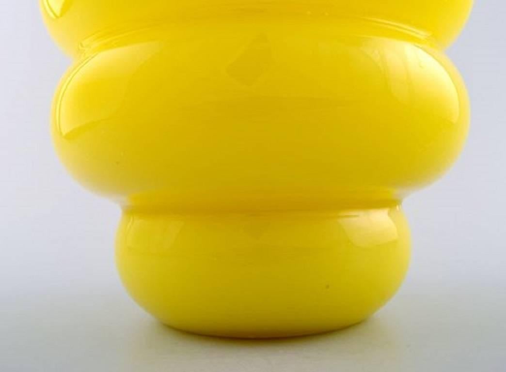 Pair of Large Swedish Art Glass Vases, Modern Swedish Design, 1950s-1960s 2