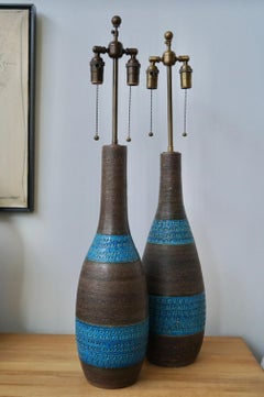 Pair of Large Table Lamps by Bitossi