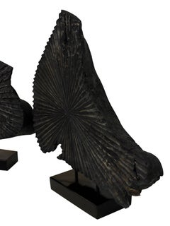 Pair of Large Tree Trunk Sculptures