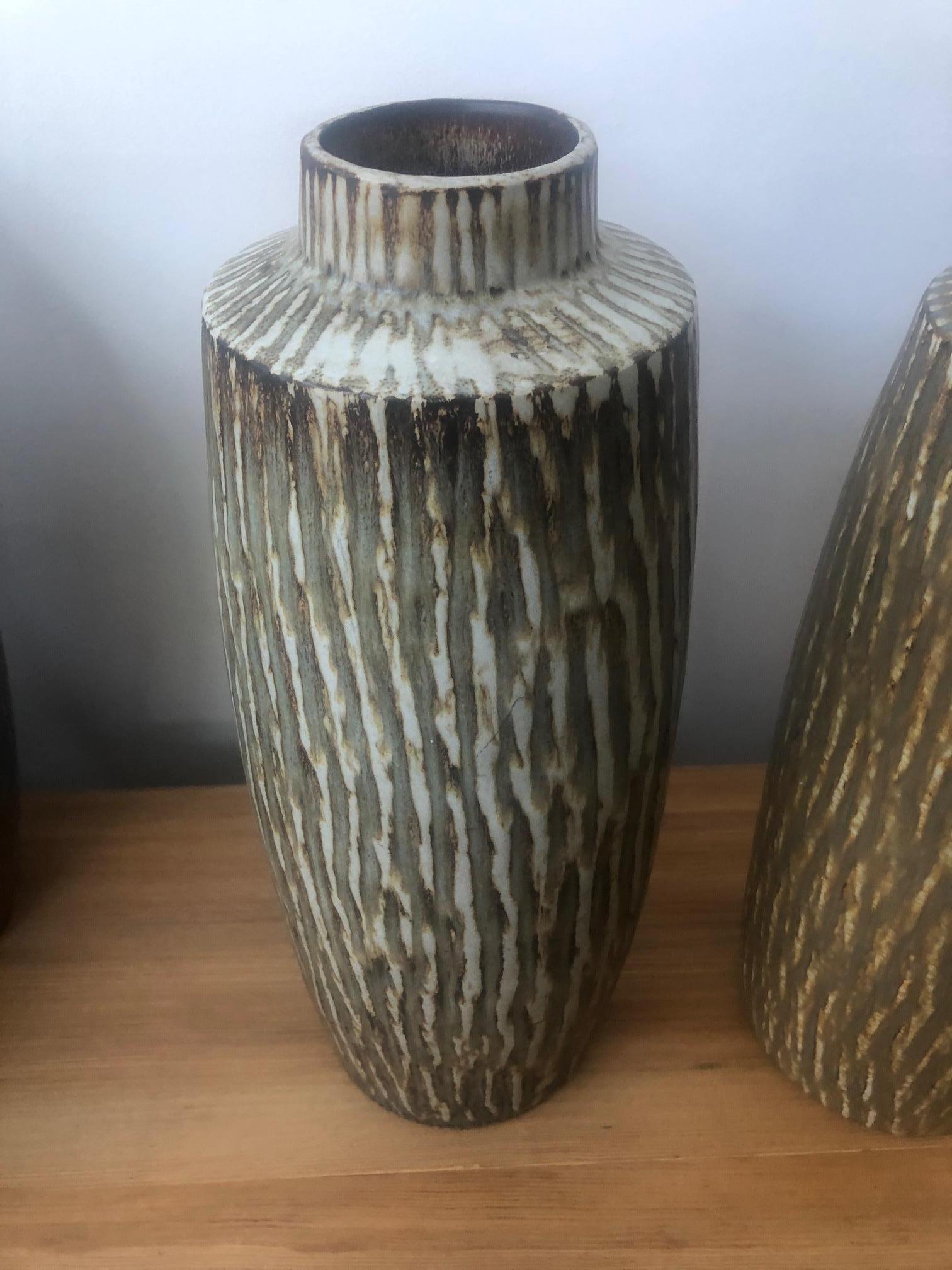 Swedish Pair of Large Vase by Gunnar Nylund