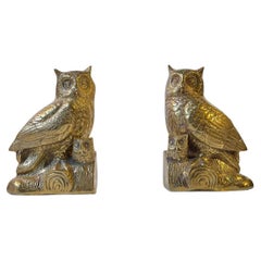 Pair of Large Vintage Owl Bookends