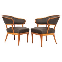 Pair of "Lata Greven" Carl Malmsten Chairs