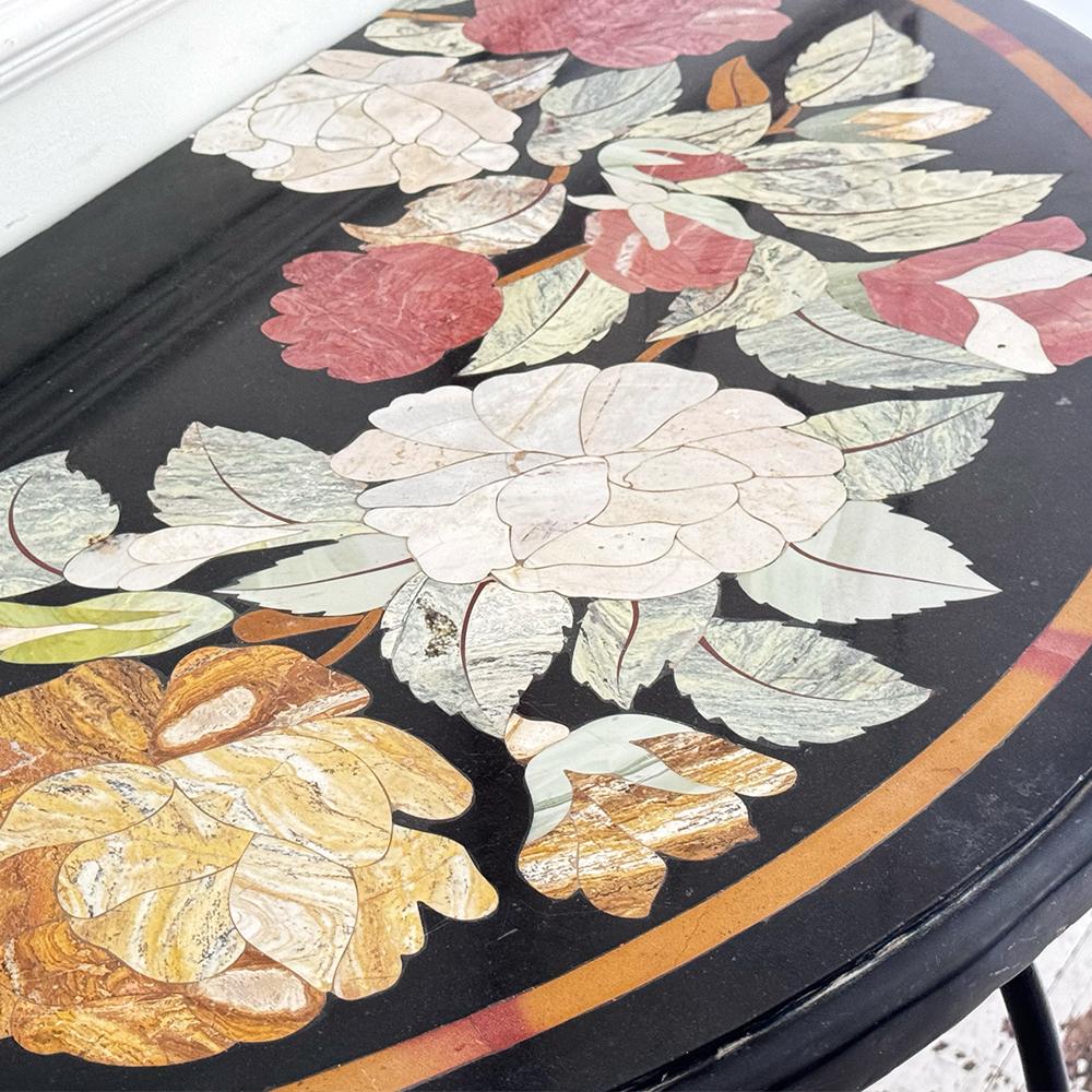 A Pair of Late 19th Century Ashford Marble Pietra Dura Console Tables For Sale 3