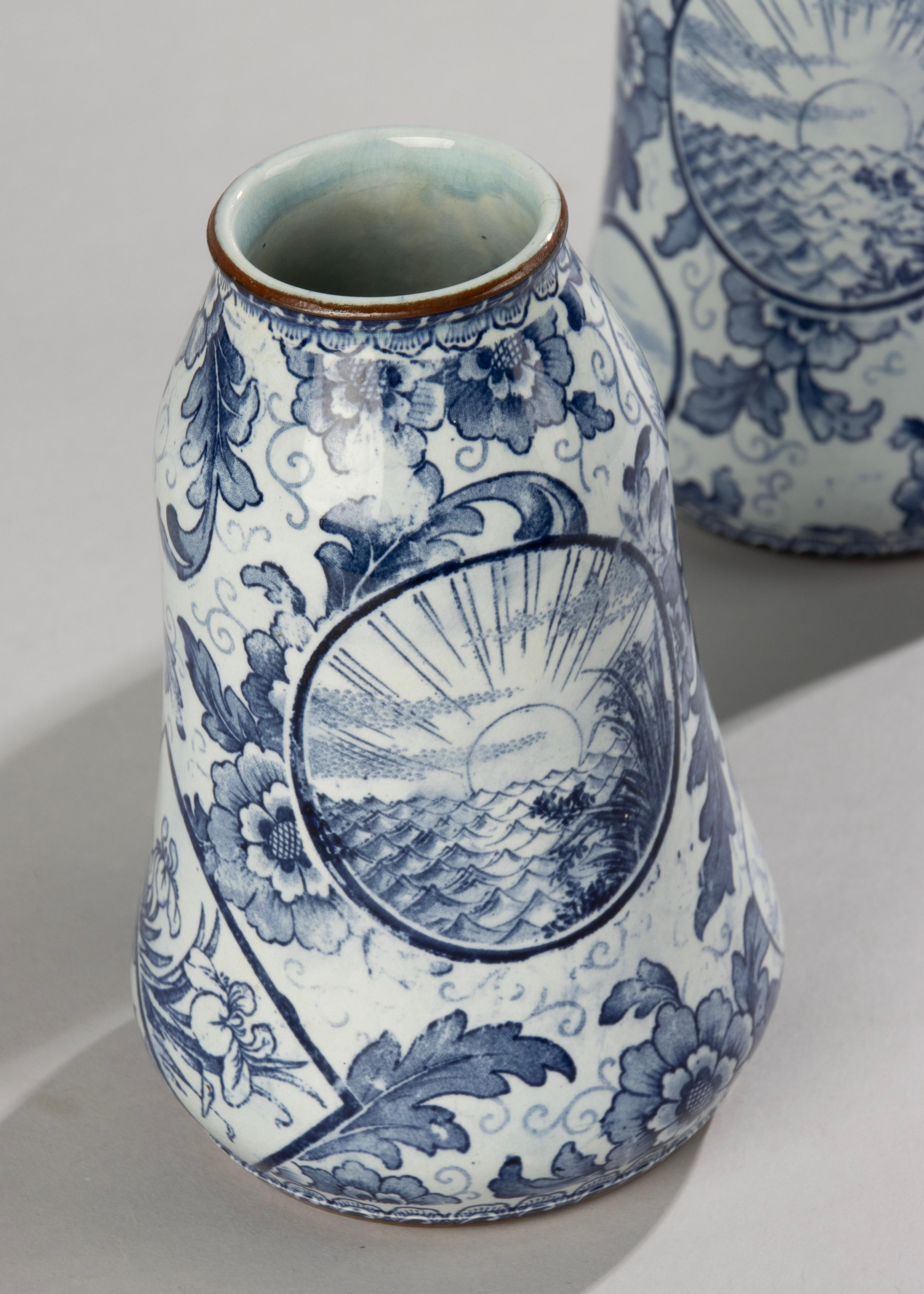 A Pair of late 19th Century Ceramic Vases - Royal Bonn - Tokio  For Sale 7