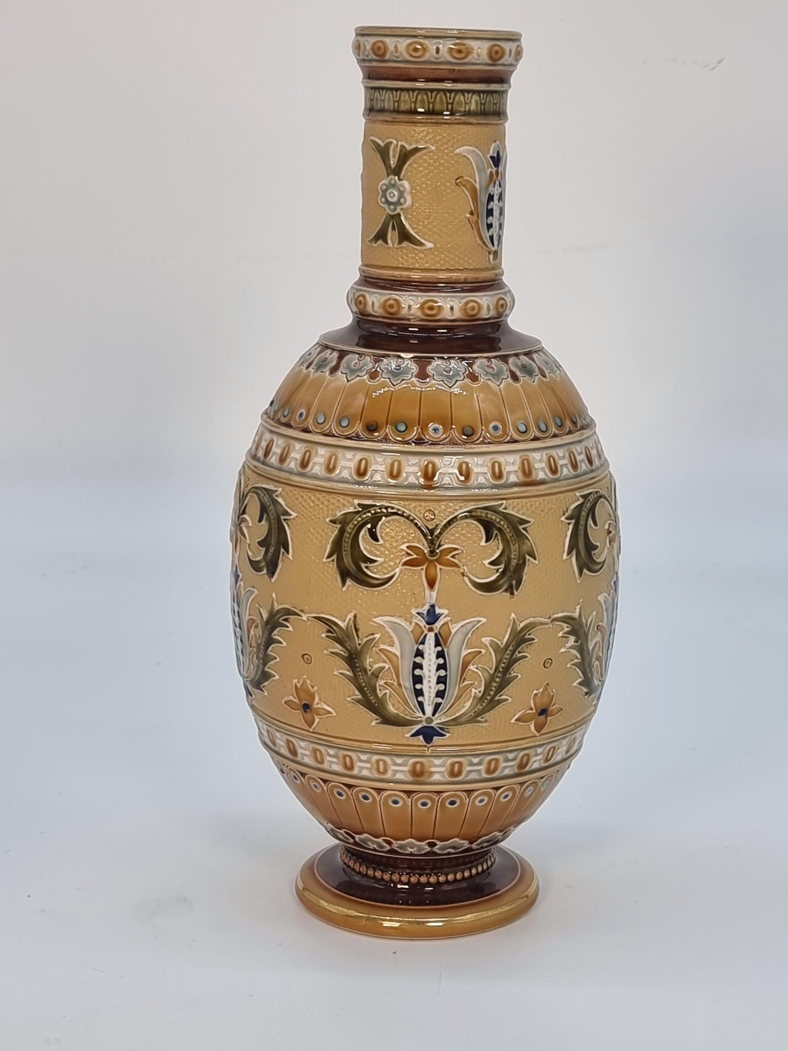 A pair of late 19th century German Pottery vases made by Mettlach circa 1890 For Sale 7