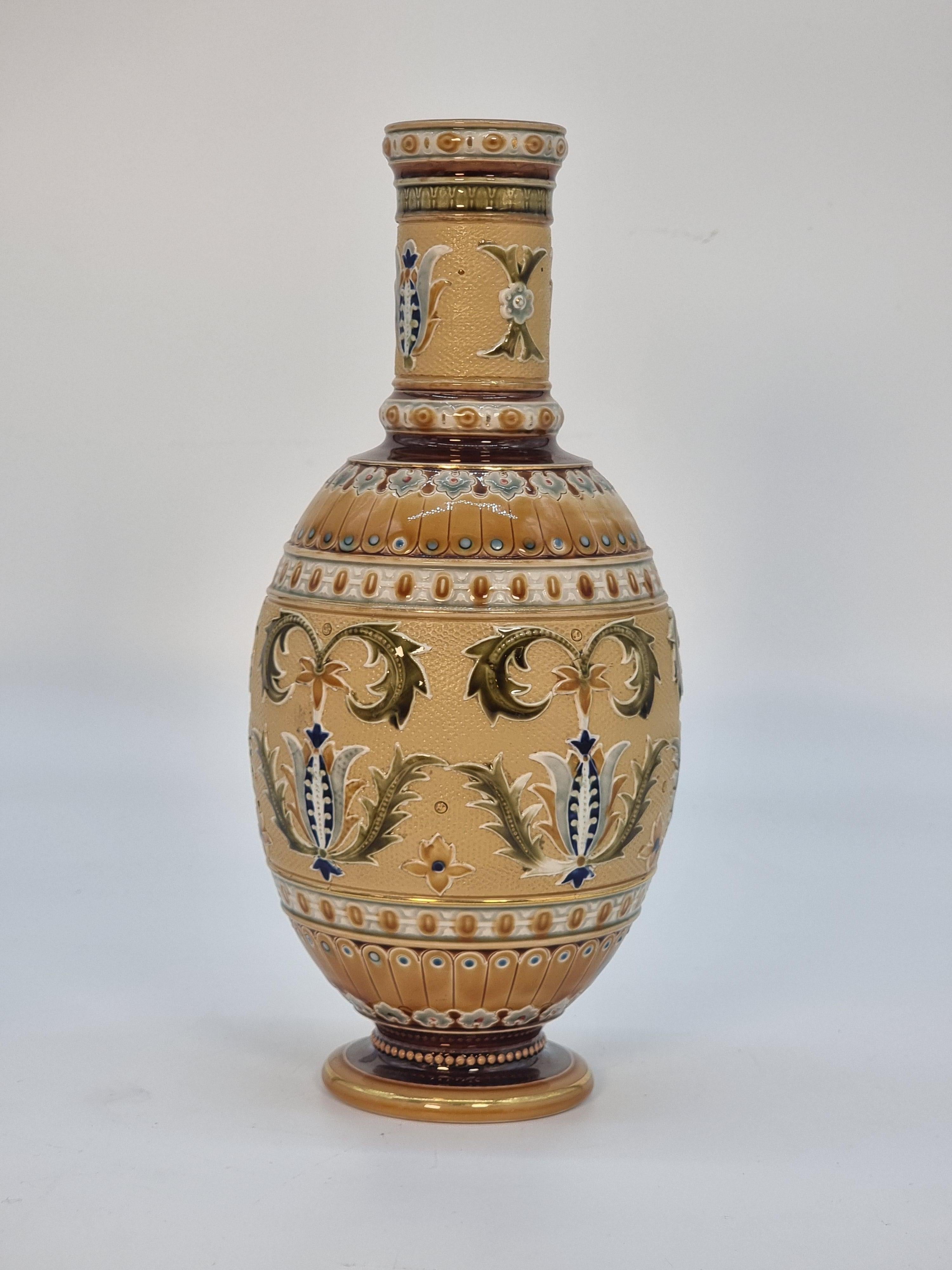 A pair of late 19th century German Pottery vases made by Mettlach circa 1890 For Sale 10