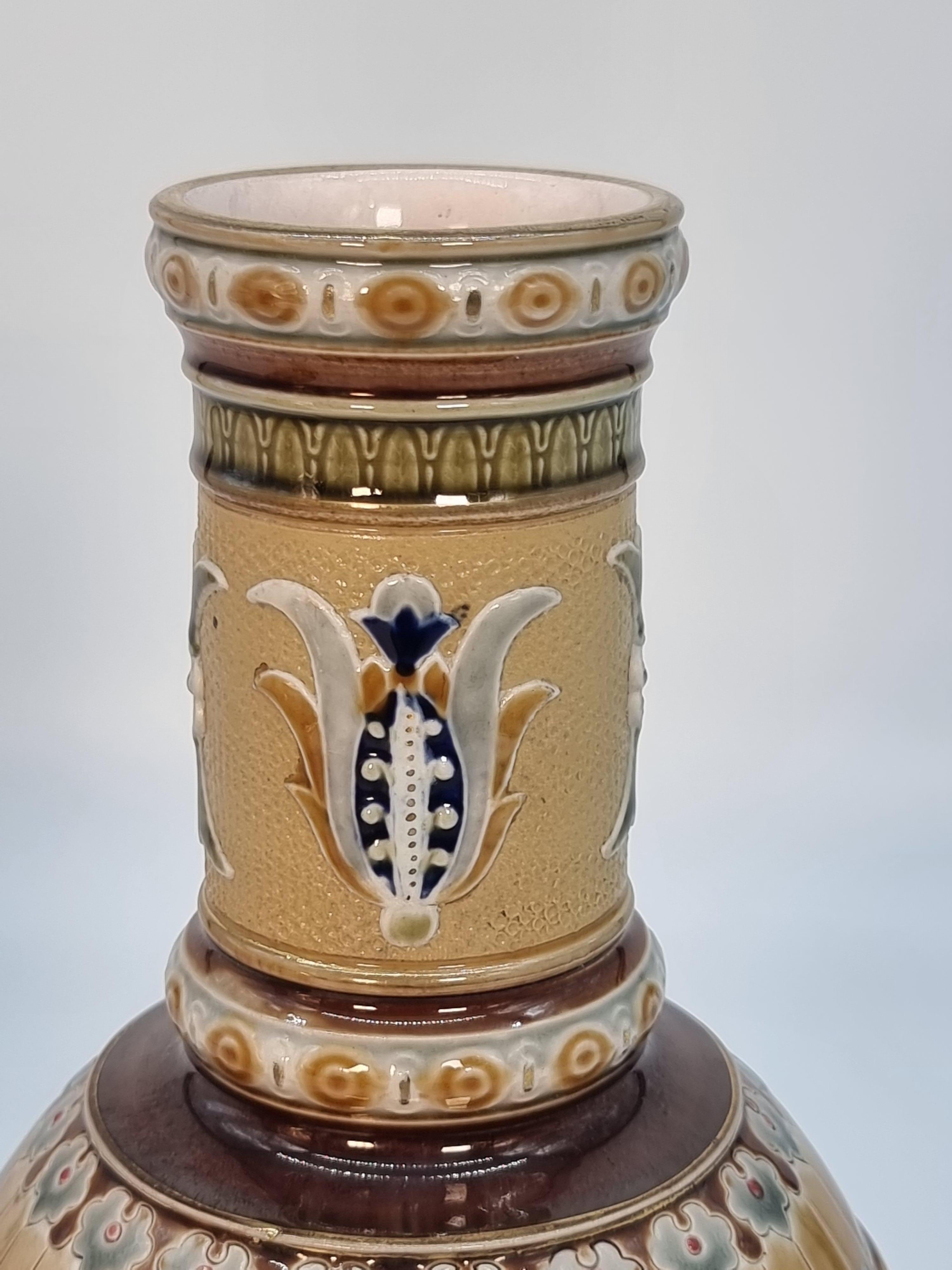 A pair of late 19th century German Pottery vases made by Mettlach circa 1890 For Sale 13