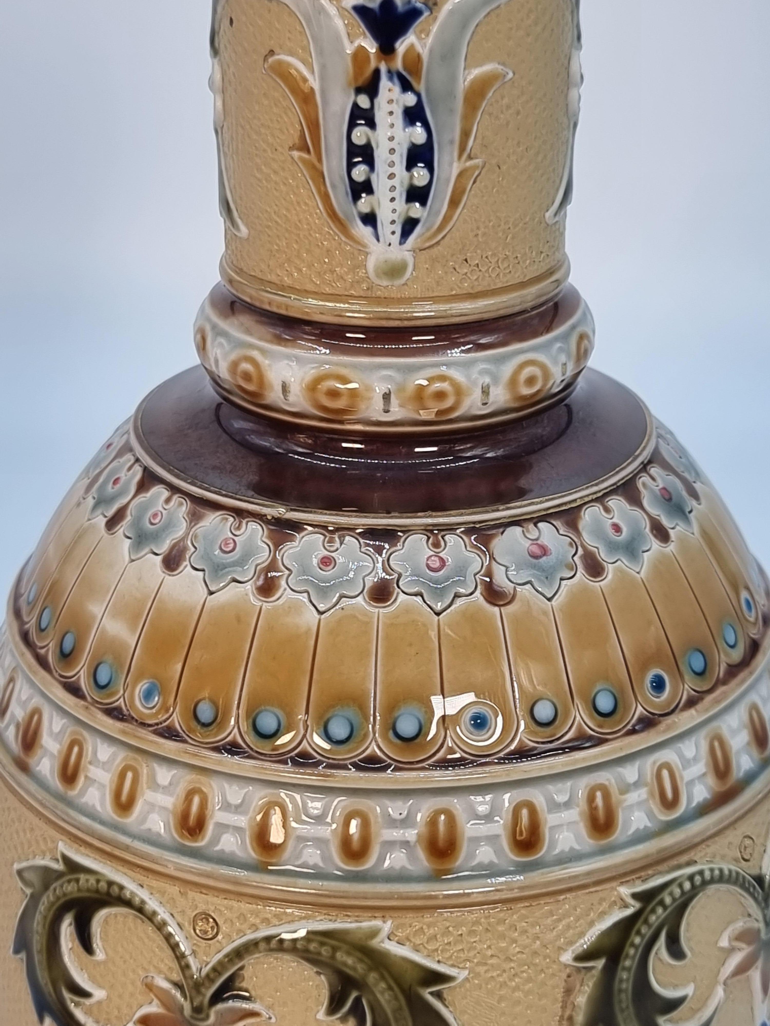 A pair of late 19th century German Pottery vases made by Mettlach circa 1890 For Sale 14