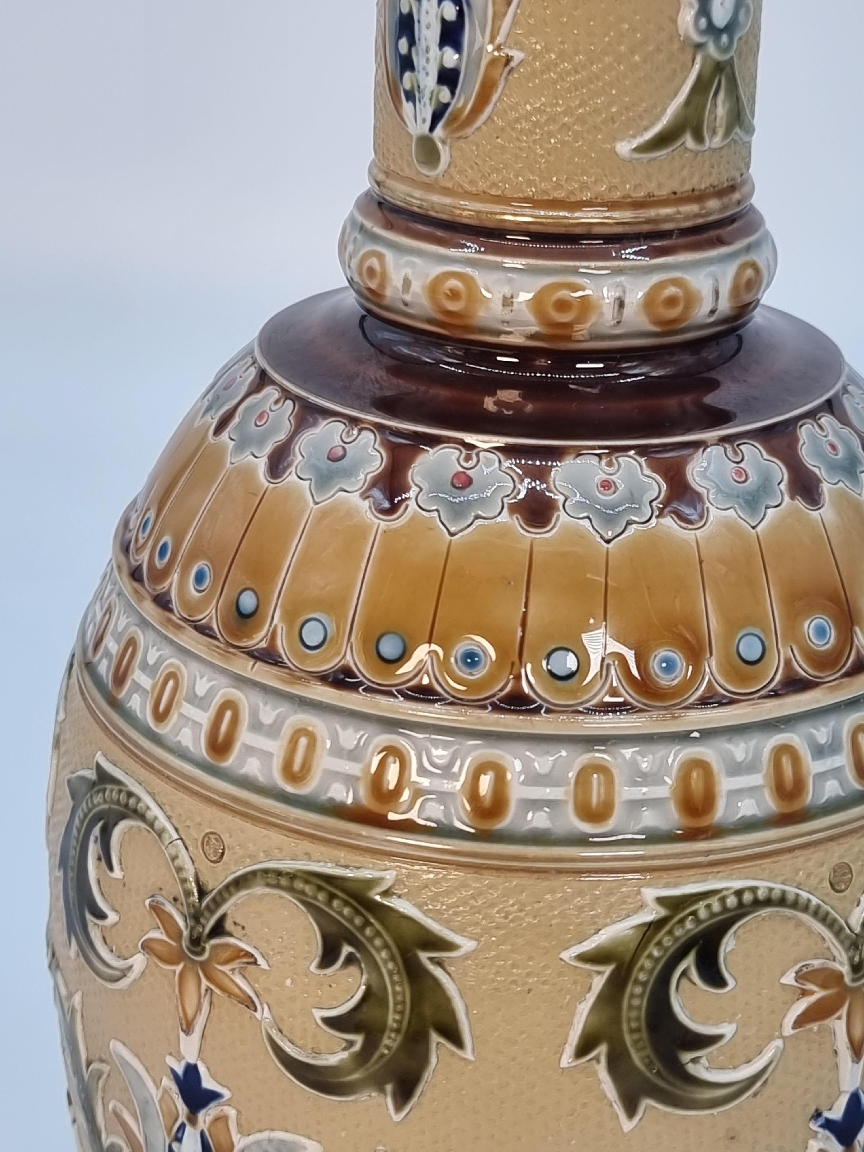 A pair of late 19th century German Pottery vases made by Mettlach circa 1890 For Sale 2