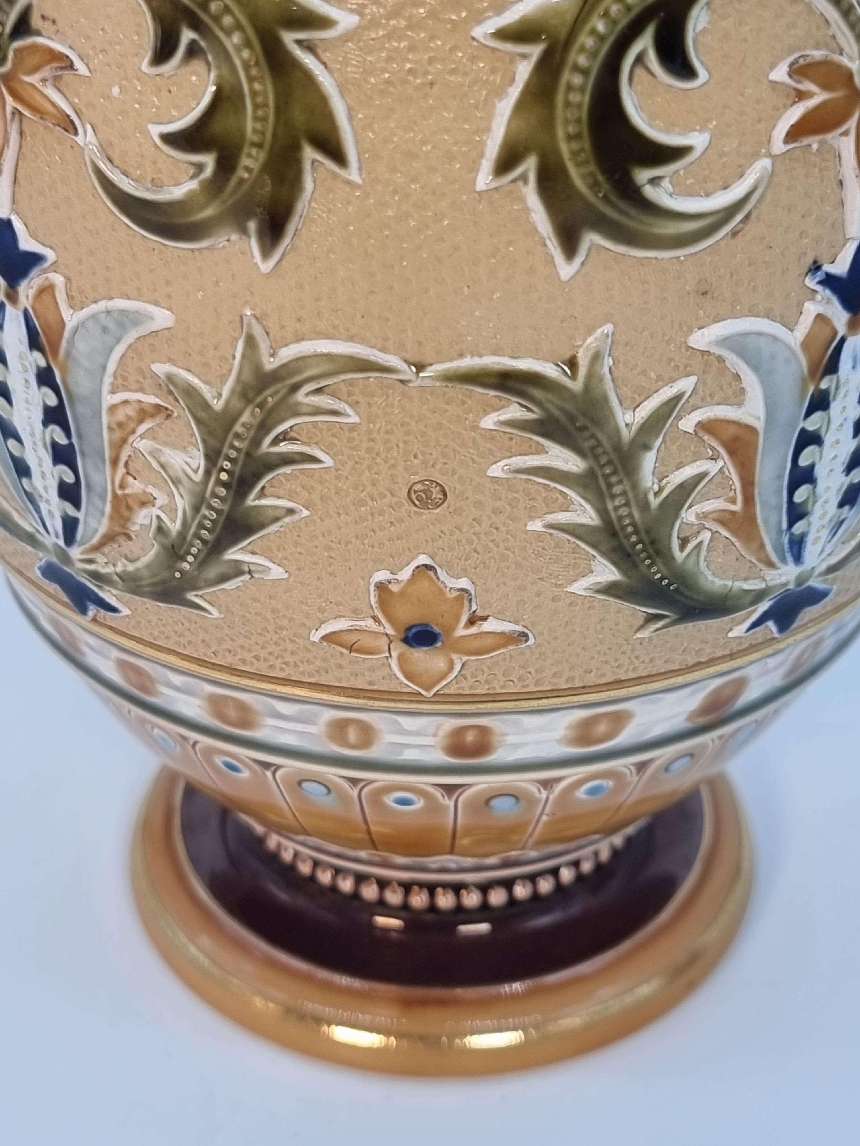 A pair of late 19th century German Pottery vases made by Mettlach circa 1890 For Sale 3
