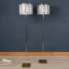 Paire de lampadaires italiens de la fin du XXe siècle par Fornasetti