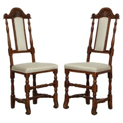 Antique Pair of Late Baroque Swedish Chairs, Origin, Sweden, Circa 1750-1760
