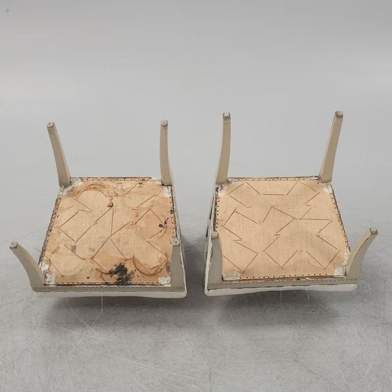 Suédois Paire de chaises de la fin de la période gustavienne, années 1900 en vente