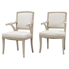 Paire de chaises de la fin de la période gustavienne, années 1900