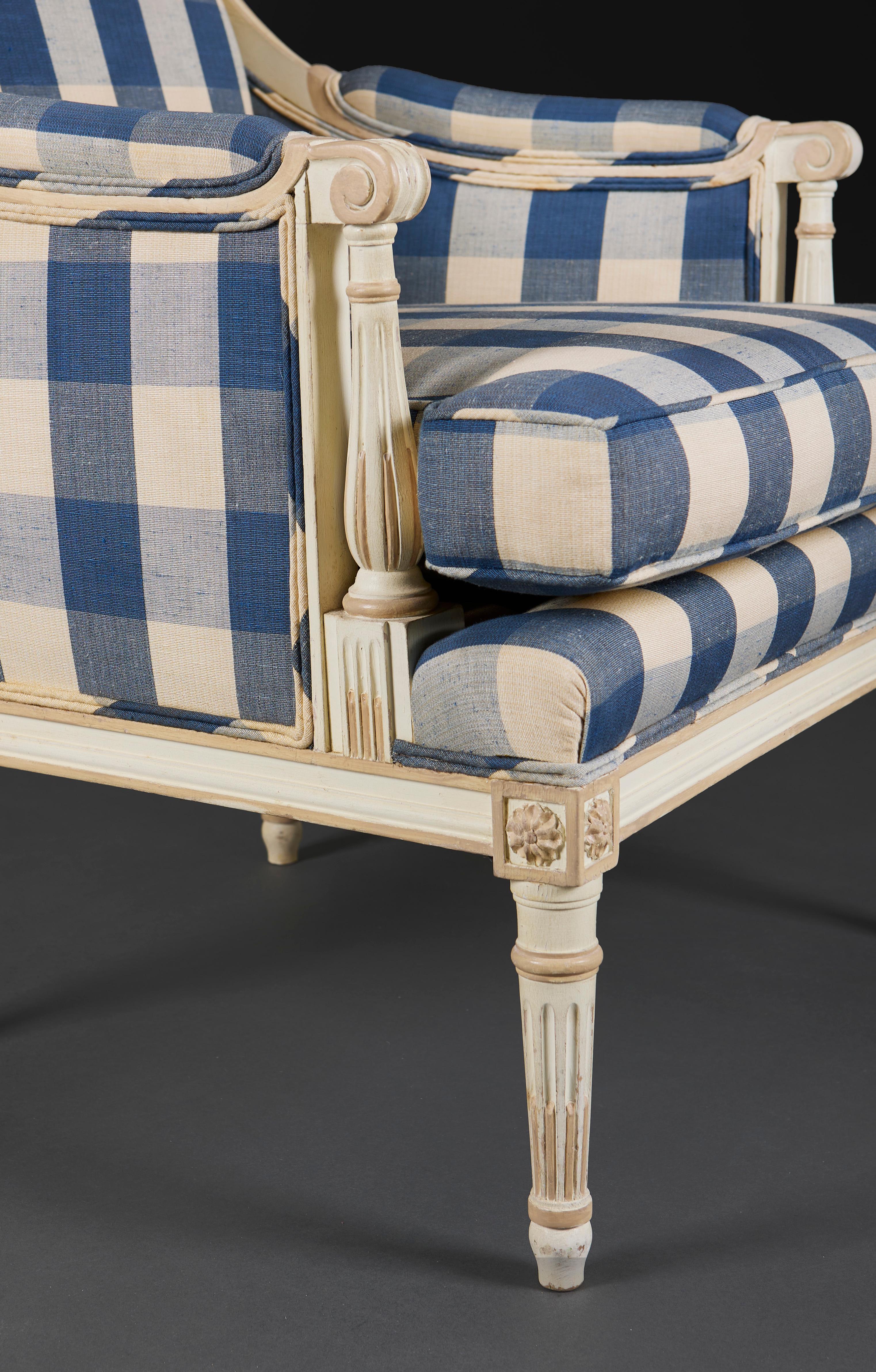 19th Century A Pair of Late Nineteenth Century Neoclassical French Fauteuils