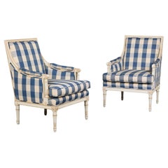 A Pair of Late Nineteenth Century Neoclassical French Fauteuils