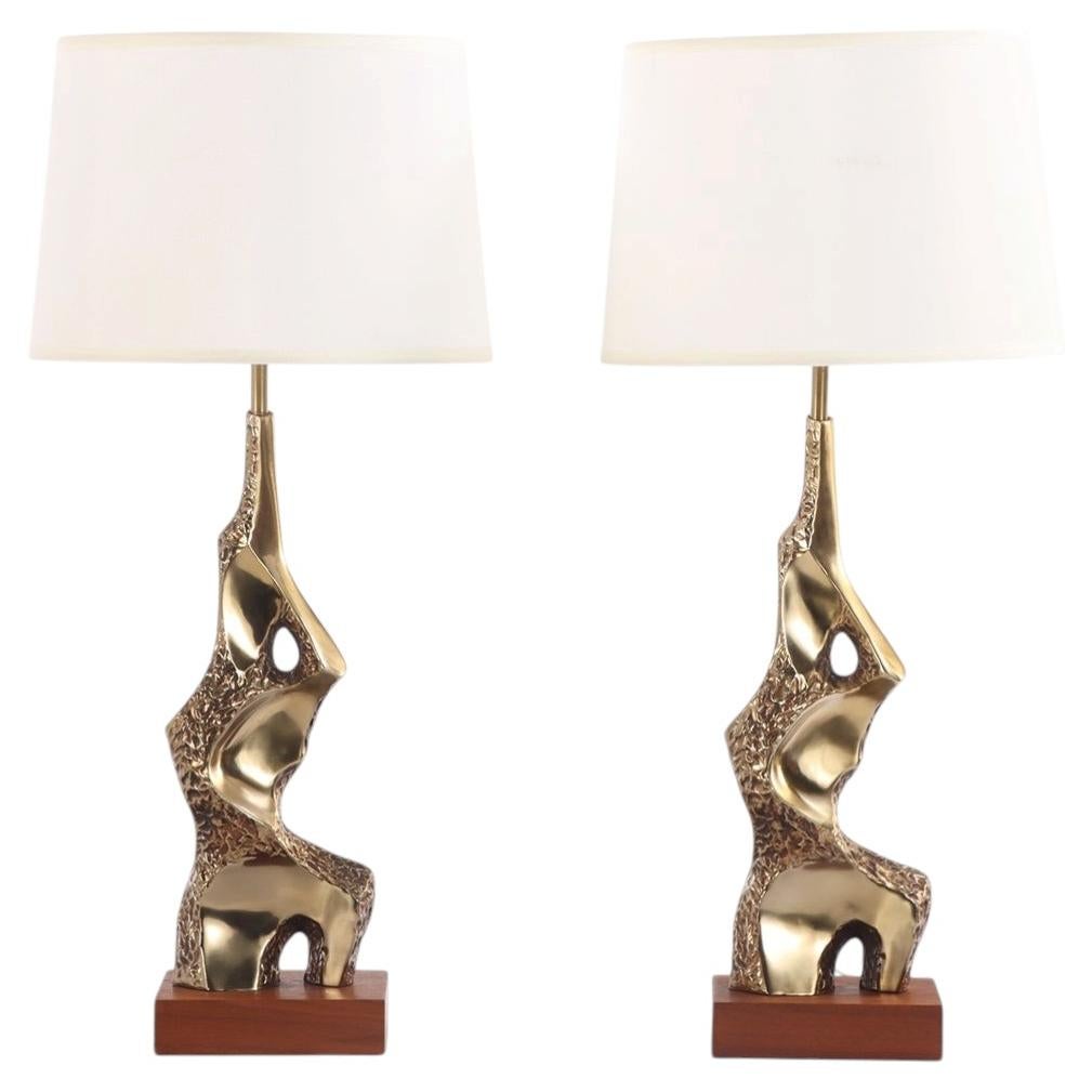 A Pair of Laurel Table Lamps by Richard Barr c. 1970