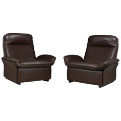 Paire de fauteuils De Sede DS49 en cuir