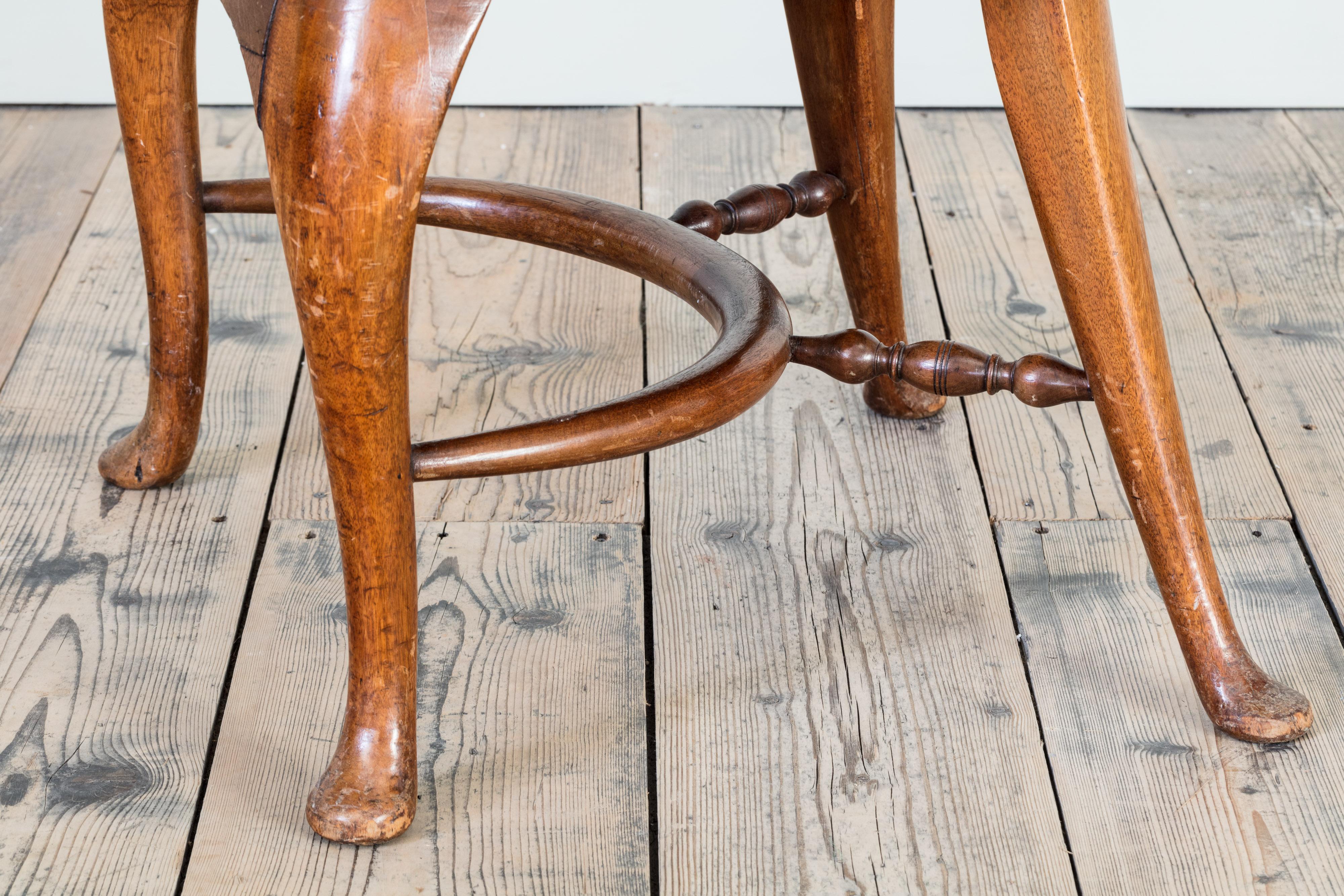 Pair of Library Desk Chairs In Distressed Condition In London, GB