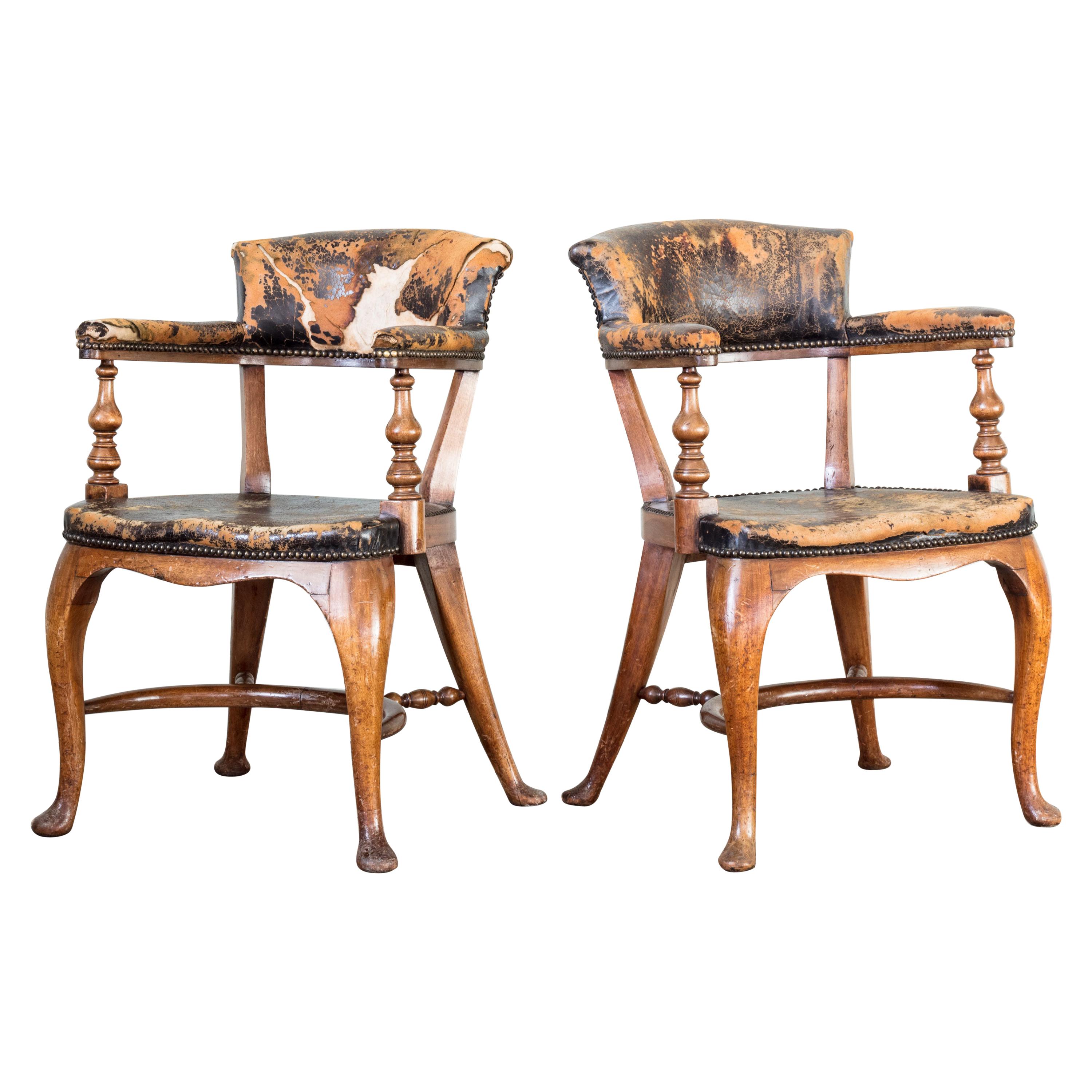 Pair of Library Desk Chairs