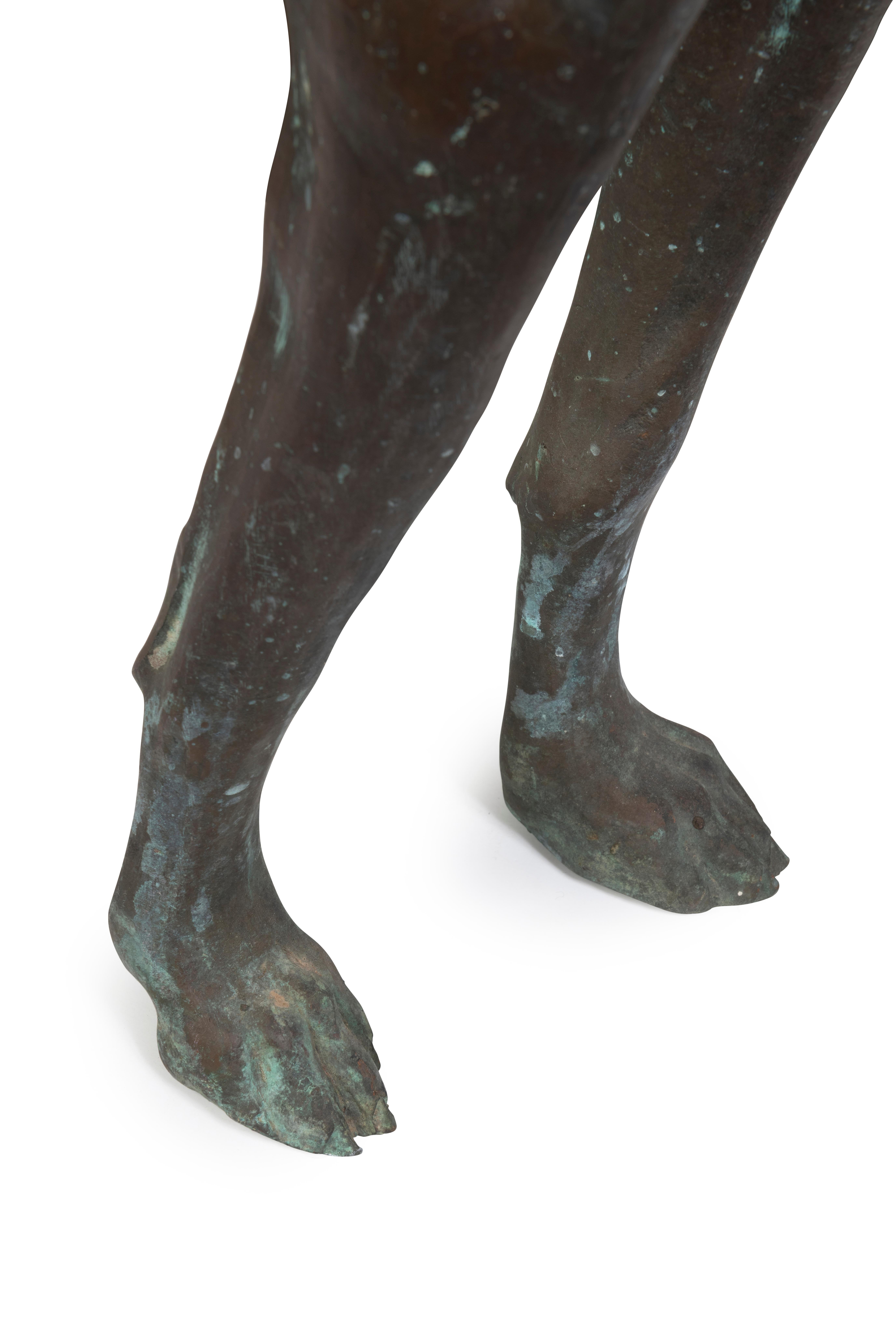 Australian A Pair of Life Size Bronze Sighthounds For Sale