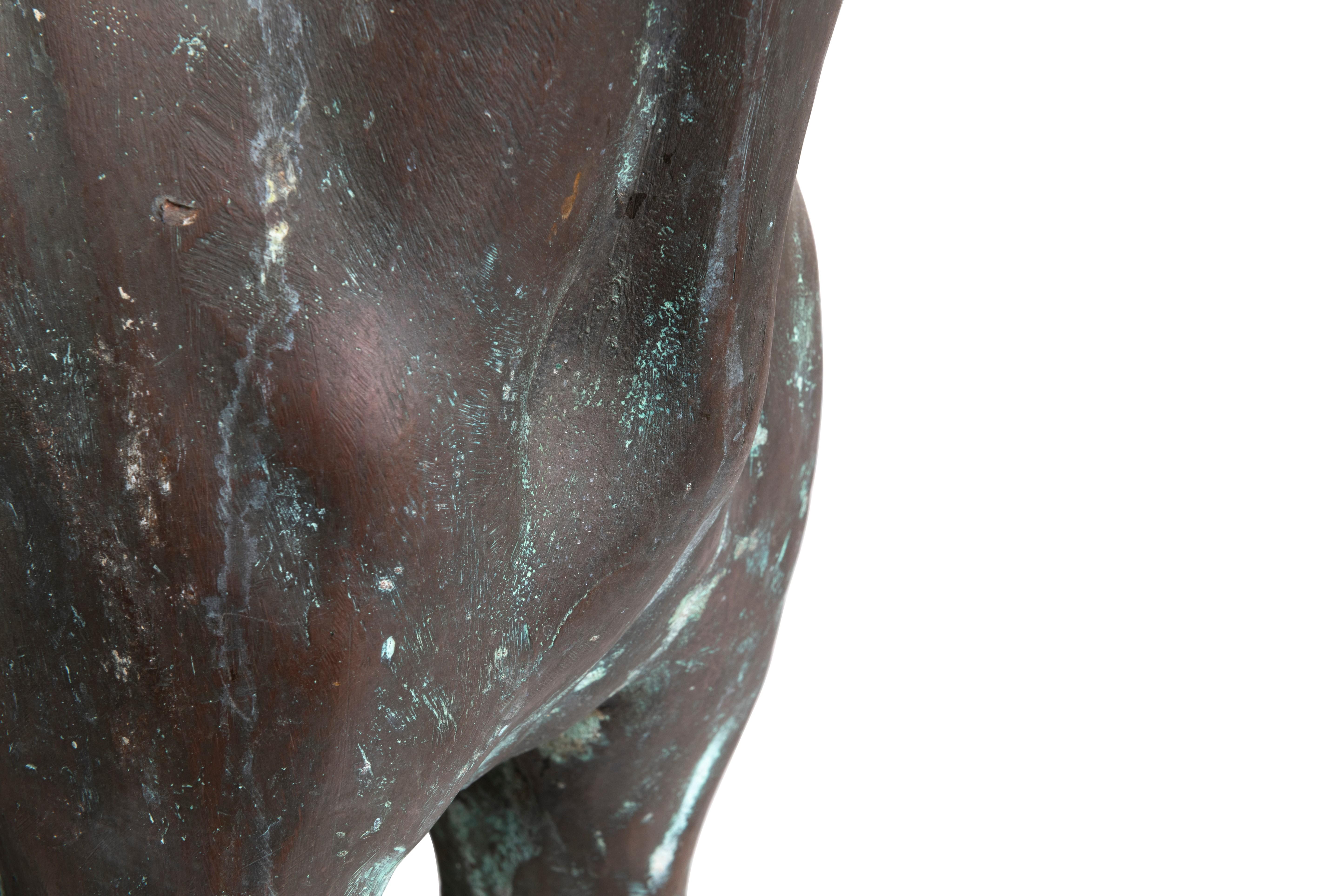 Contemporary A Pair of Life Size Bronze Sighthounds For Sale