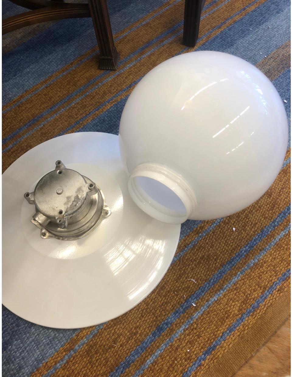Glass A pair of light by Paavo Tynell for Idman For Sale