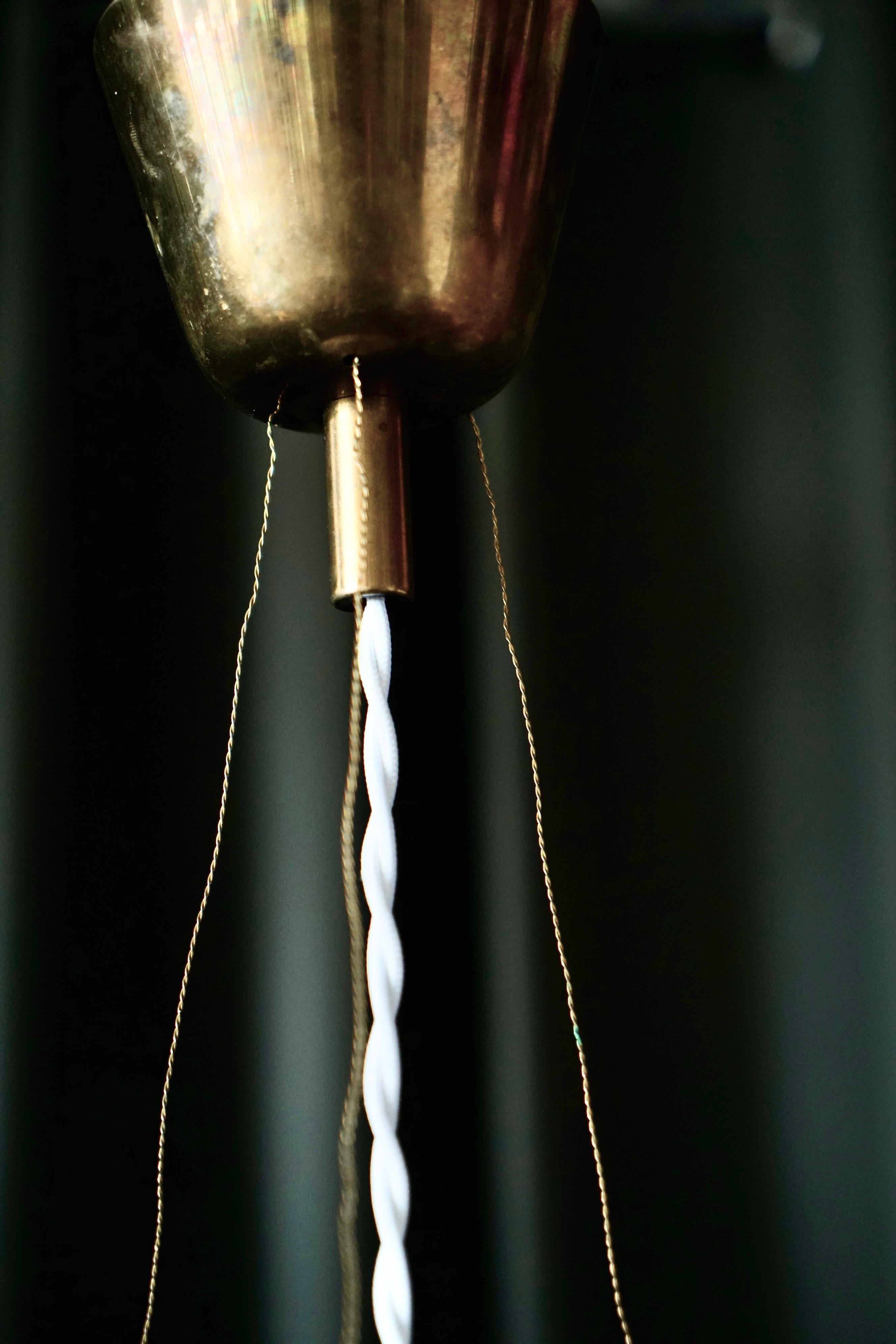 Mid-20th Century A pair of lighting pendant by Harald Notini for Arvid Böhlmarks Lampfabrik For Sale