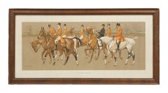 Paire de gravures équestres de Lionel Edwards sur la chasse au renard