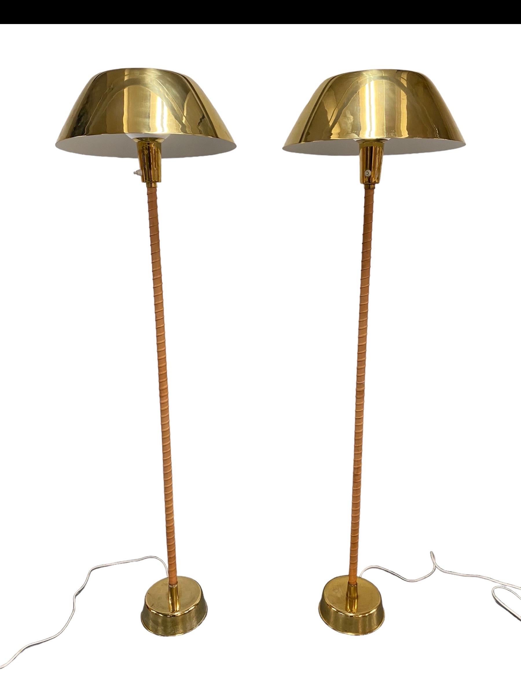 Mid-Century Modern A Pair of Lisa Johansson-Papé Senator Floor Lamp, Orno for Stockmann 1950s