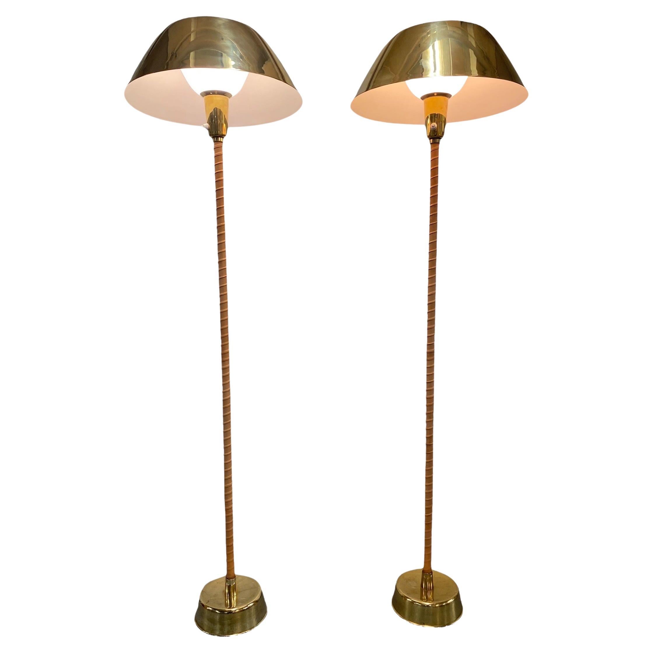 A Pair of Lisa Johansson-Papé Senator Floor Lamp, Orno for Stockmann 1950s