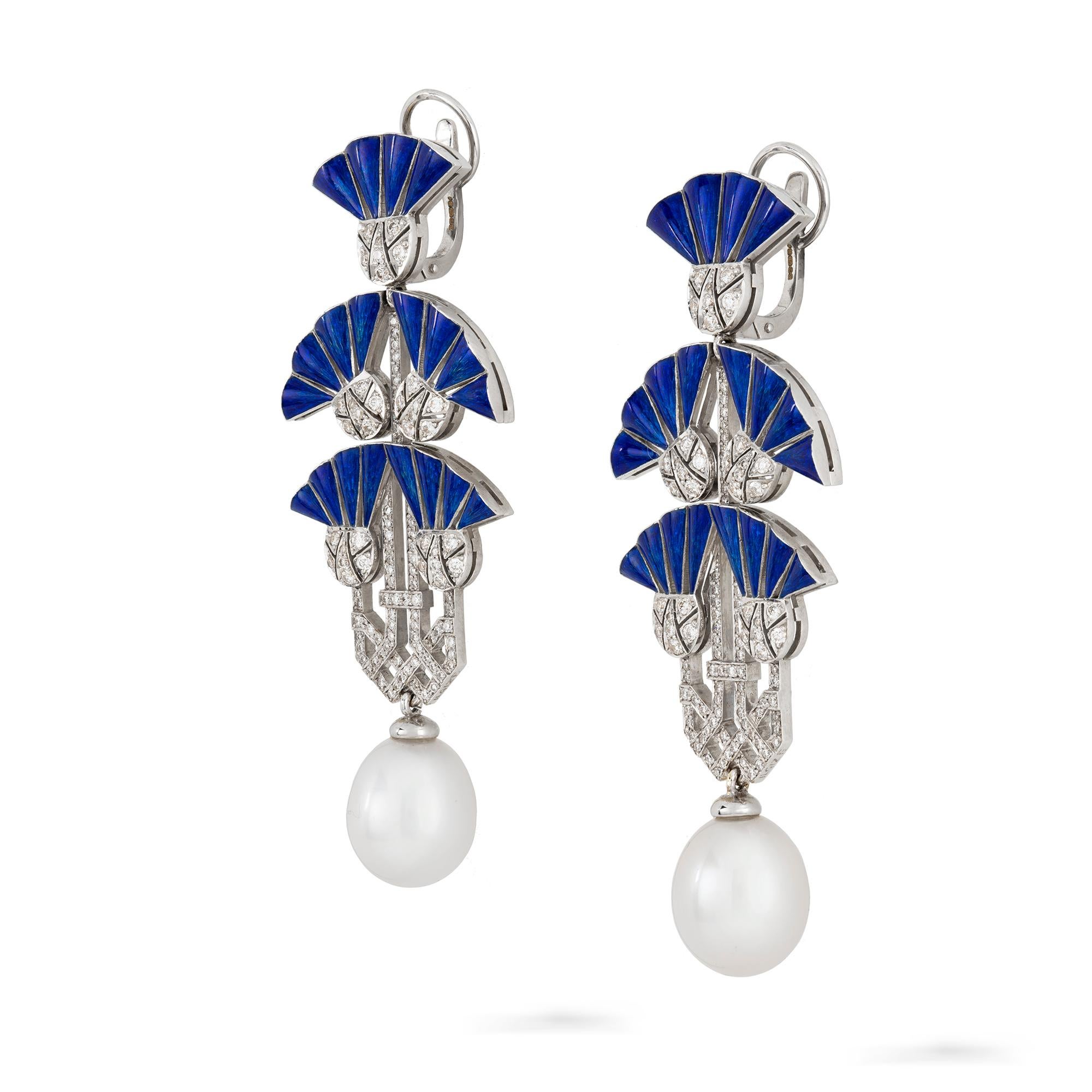Modern Pair of Lotus Earrings by Ilgiz F