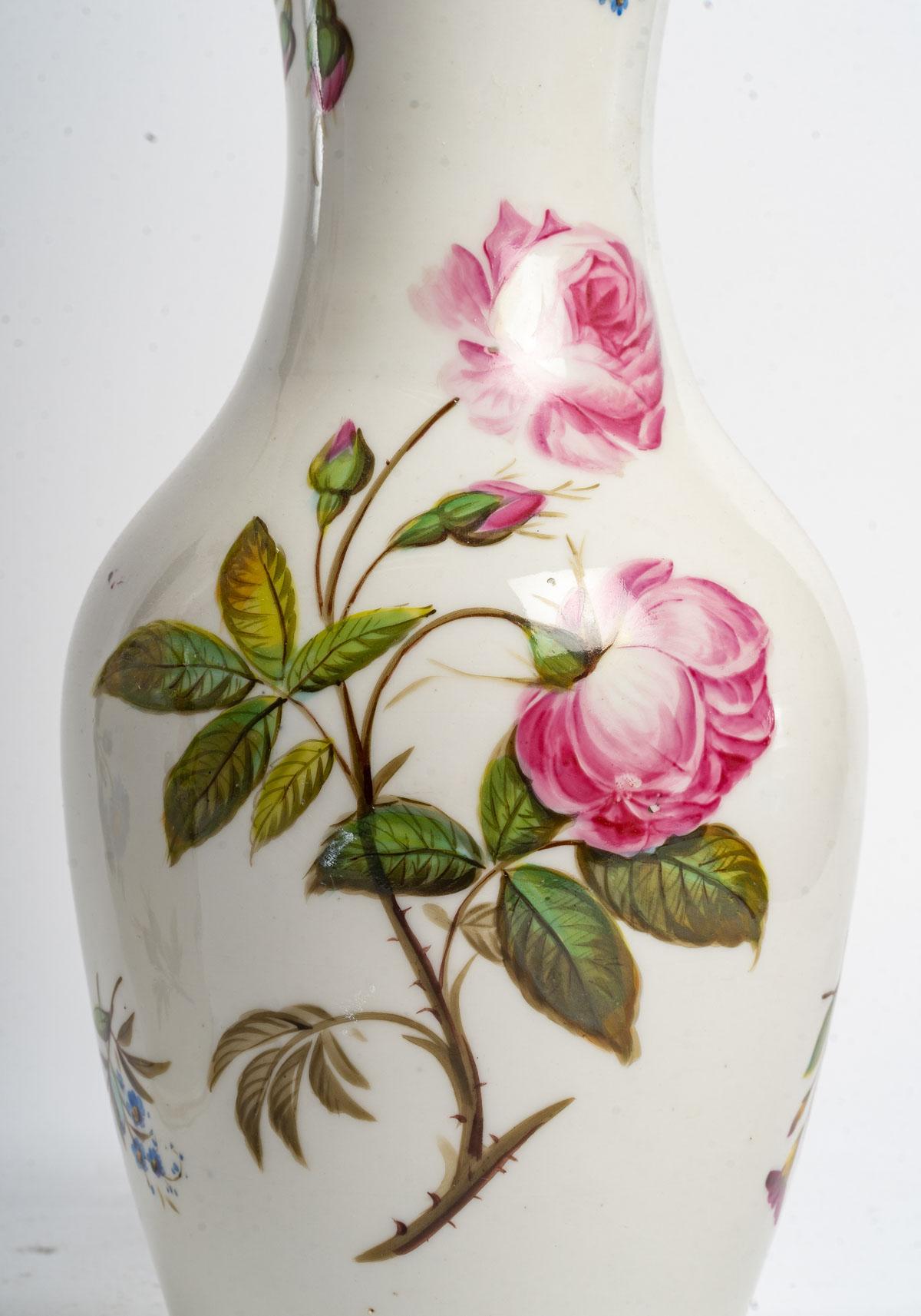Pair of Louis Philippe Porcelain Vases 1