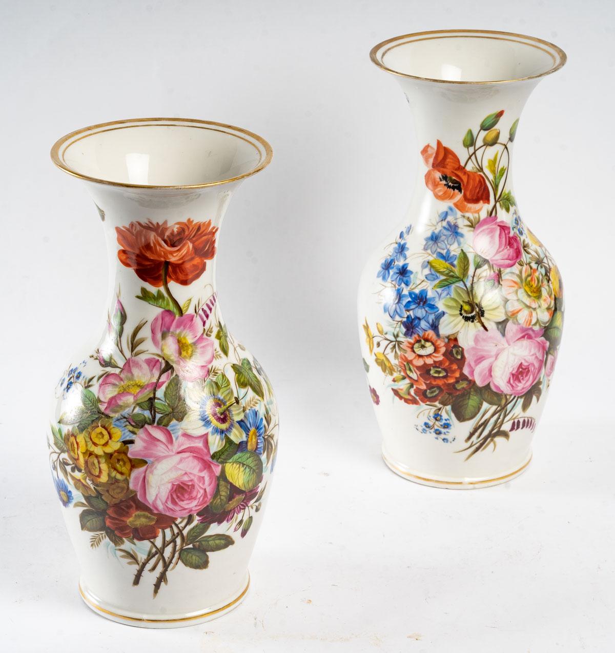 Pair of Louis Philippe Porcelain Vases 2