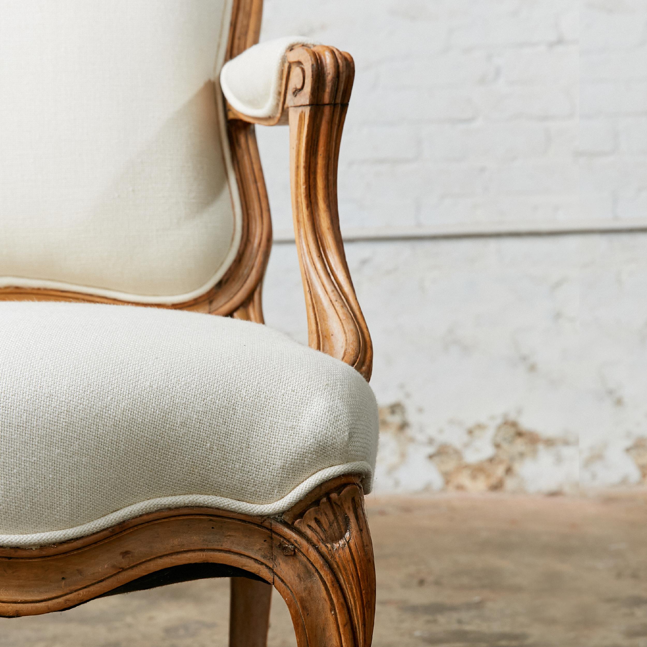 Pair of Louis XV Style Arm Chairs For Sale at 1stDibs