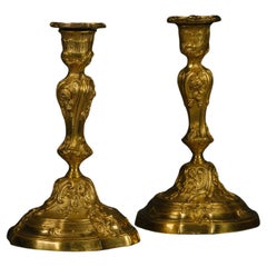 A Pair of Louis XV Style Candlesticks