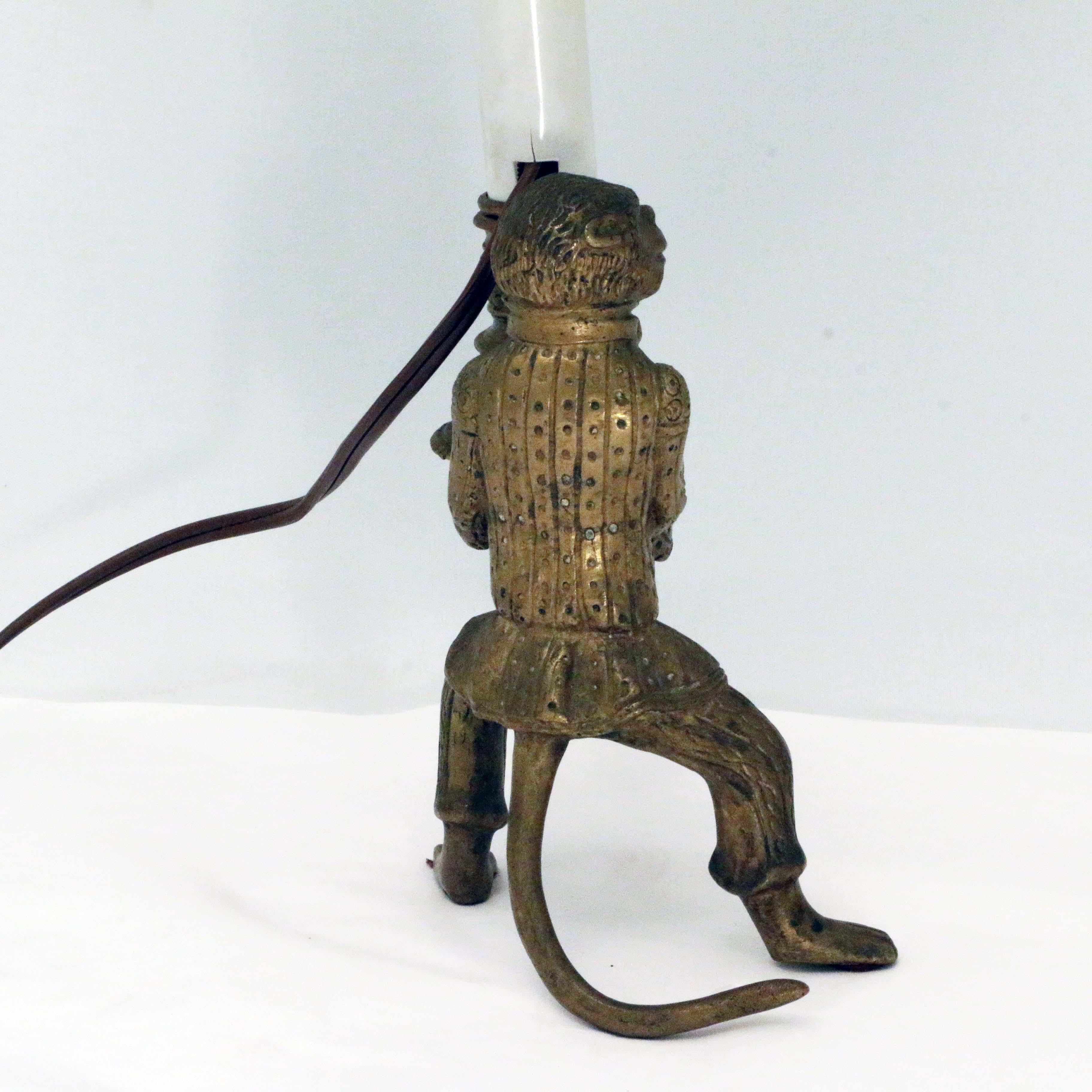 Pair of Louis XV Style Candlesticks, Modelled as Servant Monkeys For Sale 1