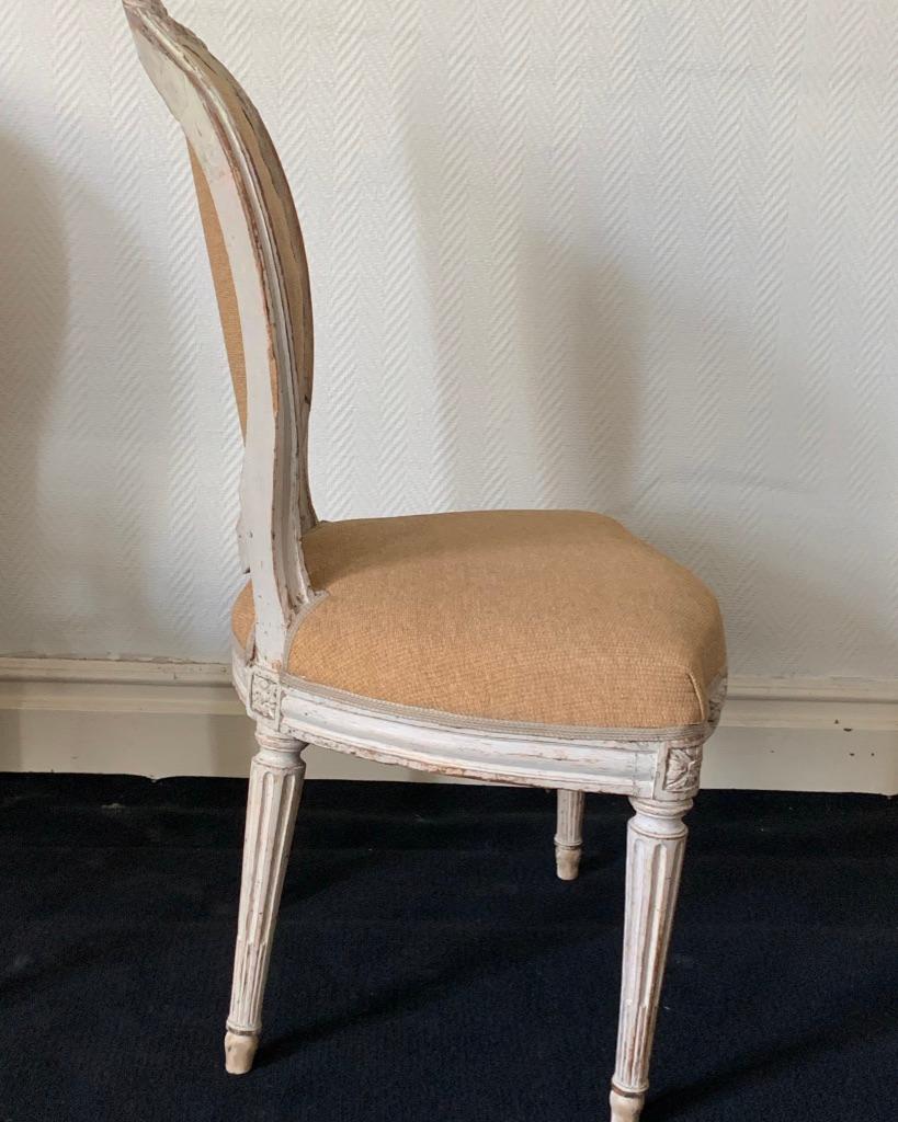 Gustavian Pair of Louis XVI Chairs, Signed by Georges Jacob For Sale