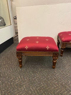 A Pair of Louis XVI Style Diminutive Footstools