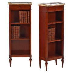 A Pair of Louis XVI Style Mahogany Bookcases, C. 1920.